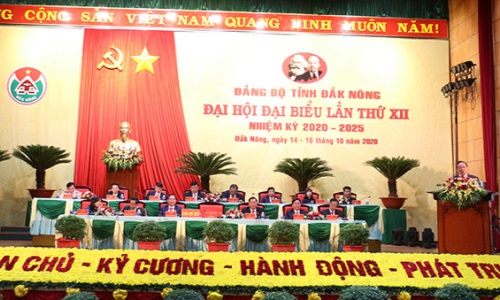 Đại hội đại biểu Đảng bộ tỉnh Đắk Nông lần thứ XII, nhiệm kỳ 2020-2025